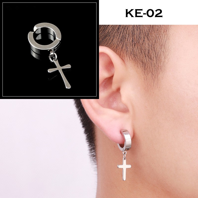 Anting Magnet Pria Non Tindik 6mm | Earrings Stainless Steel Premium Impor