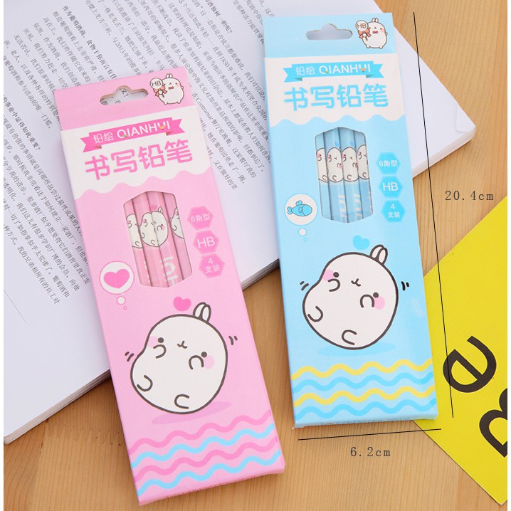 

SMILE STATIONERY 2019 - Pensil Korea Lucu isi 4 Pcs 326