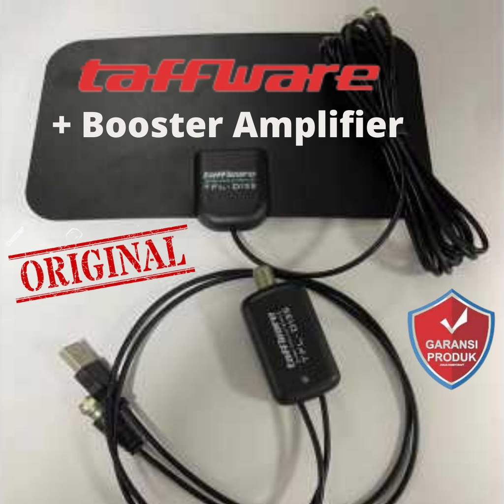 Antena TV Digital Indoor Indor Taffware Led Super Jernih Booster