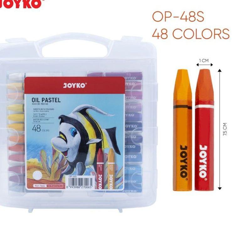 

Murah Keren Crayon Joyko / Oil Pastel Joyko 48 Warna / (1pak)