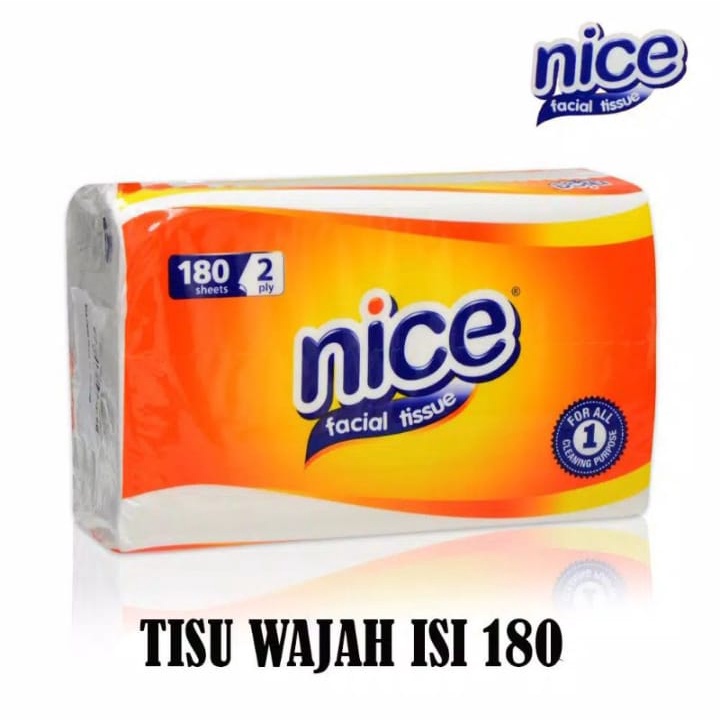 tisu nice 180 sheet / nice 180 sheet / tisu wajah nice 180 sheet / tisue wajah nice 180 sheet / tisu