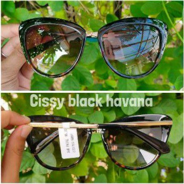 Ready Kacamata Hitam Wanita Kate Spade Havana Black Sunglasses with Box original