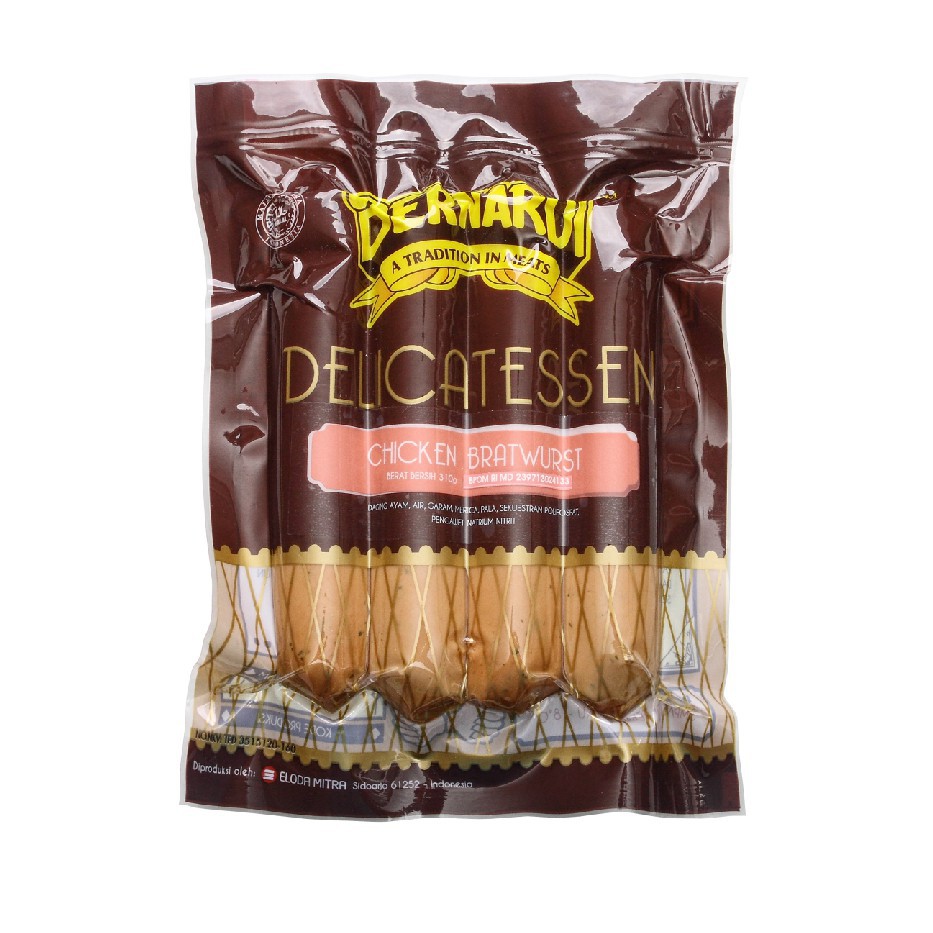 

Bernardi Deli Chicken Bratwurst 310 Gr