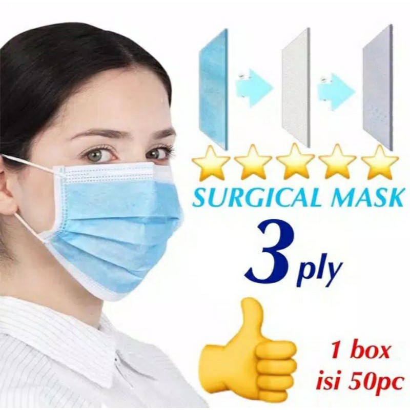 masker medis 3 ply