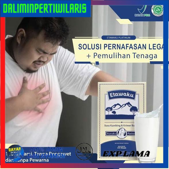 

( BISA COD ) ETAWAKU PLATINUM SUSU MURNI KAMBING ETAWA PREMIUM MENGATASI MASALAH PERNAPASAN OBESITAS
