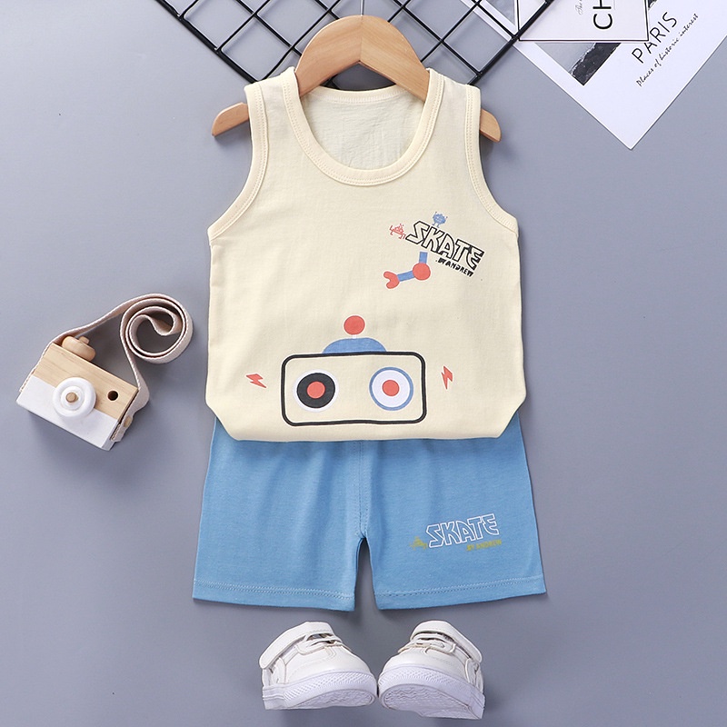 Setelan baju dan celana anak import bahan berkualitas unisex cowok cewek ukuran lengkap