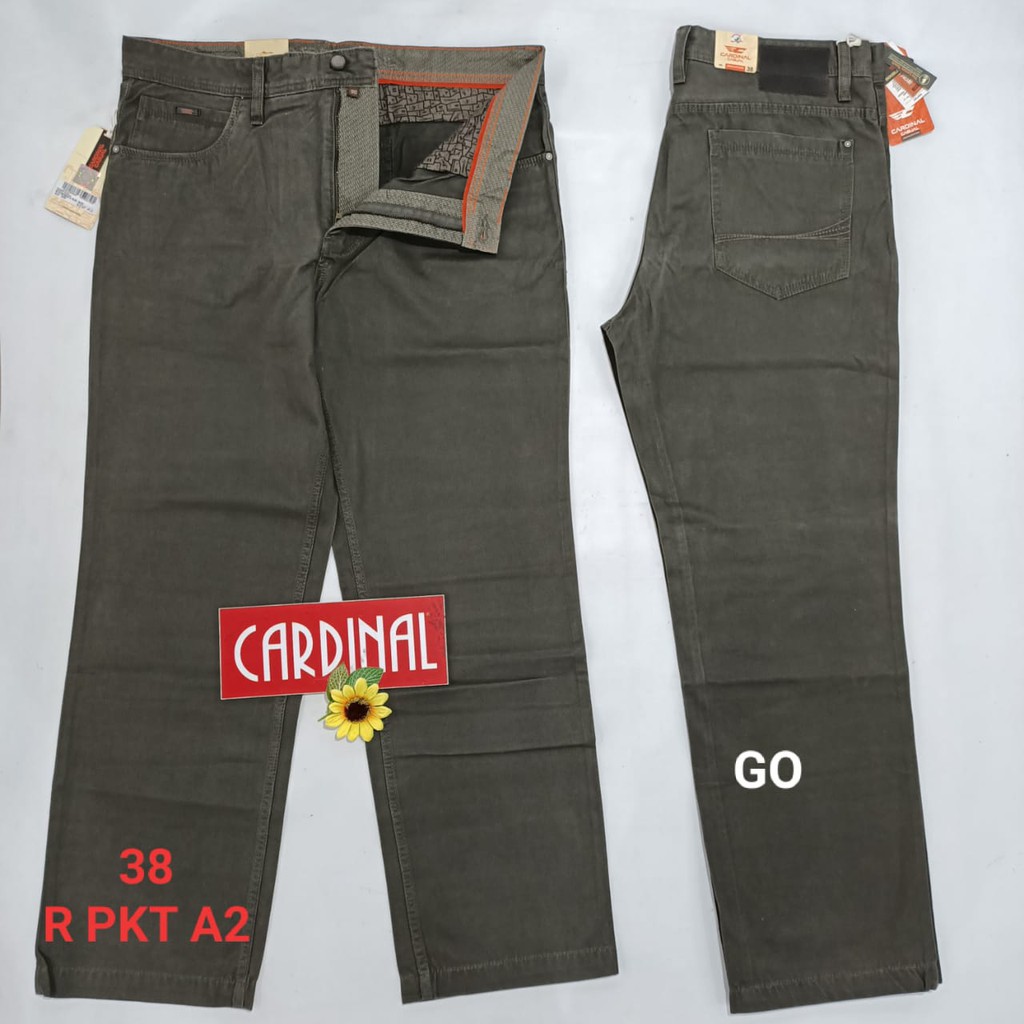 gos 37-38 PKT CARDINAL CASUAL CELANA POCKETS PANJANG Celana Chino Pria Fashion Laki Brand Kekinian