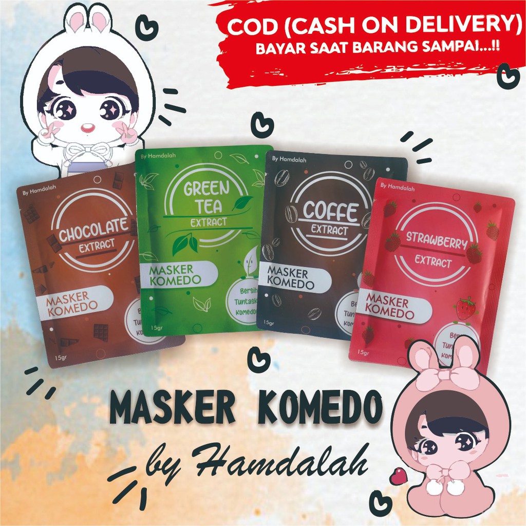 (BELI 2 FREE GIFT) MASKER KOMEDO BY HAMDALAH 10 GRAM