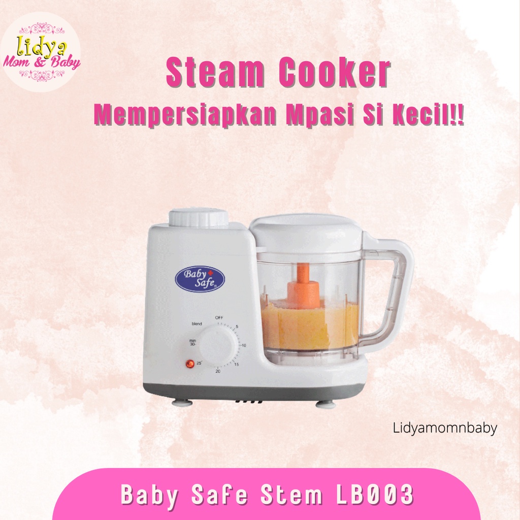 Baby Safe Digital Food Maker Multifunction Steamer Blend Sterilizer Pengolah MPASI Bayi LB02 LB003 LB005 LB012 By Lidyamomnbaby