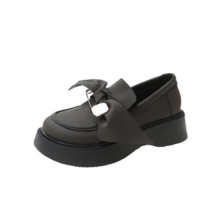 [ Import Design ] Sepatu Wanita Laofers Import Premium Quality ID150-DARK GREY