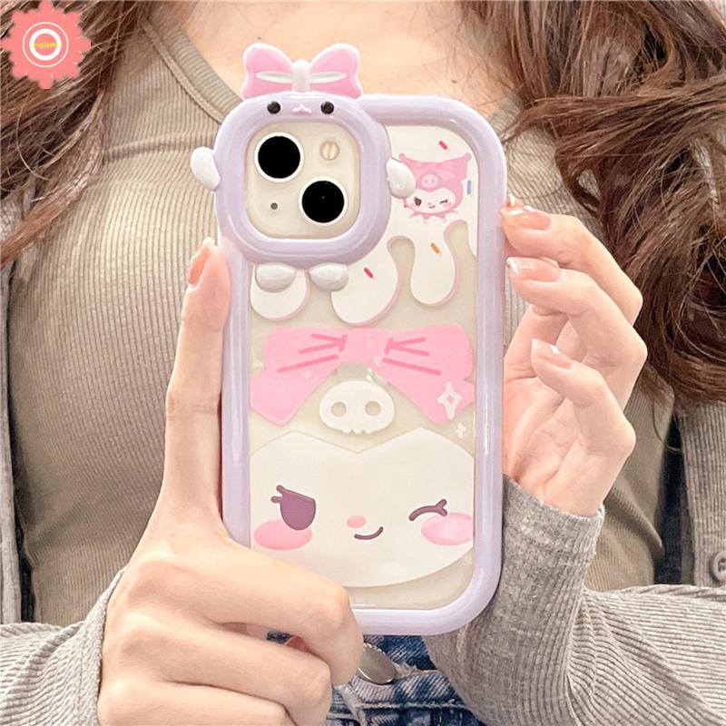 Soft Case TPU Motif Kartun Kulomi Monster Untuk IPhone 7 8 Plus 13 12 11 14 Pro MAX 14 Plus 6 6S XR X XS MAX SE 2020