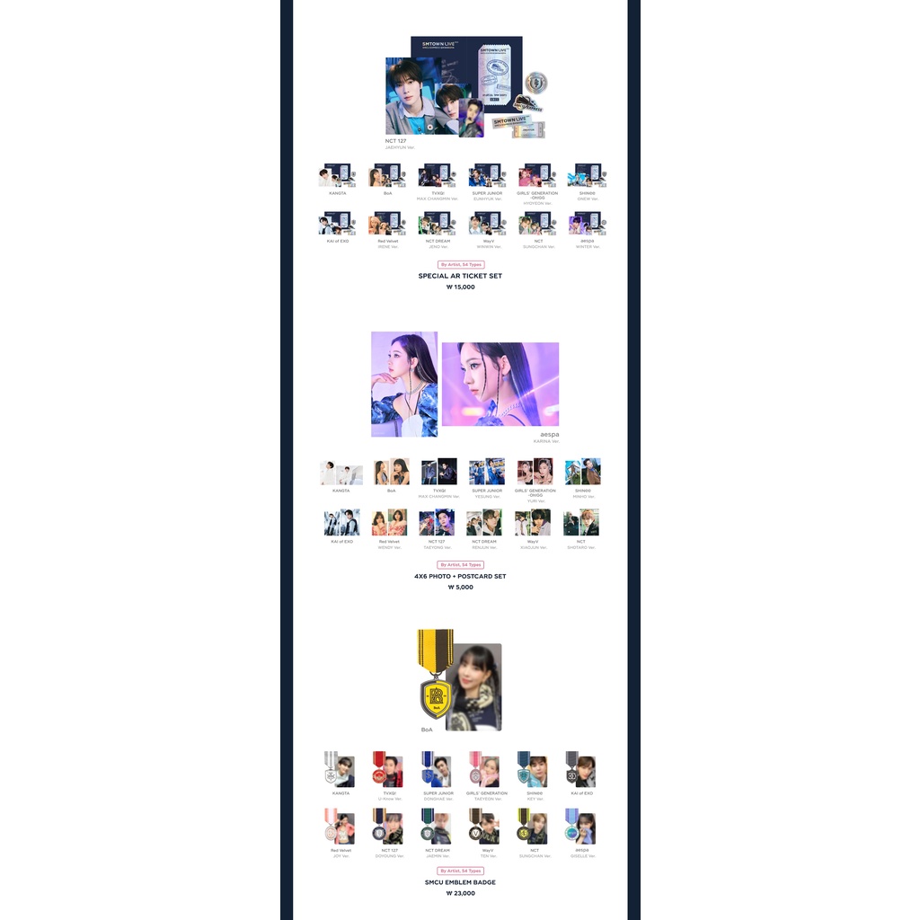 BACA DESKRIPSI SMTOWN SMCU KWANGYA MD AR TICKET PASPPORT 4x6Photo