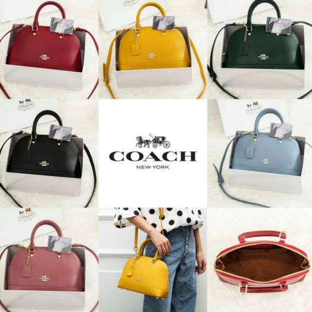 Restock Tas Wanita Coach Alma 3462# Gold HDW with Box Tas Grosir Batam