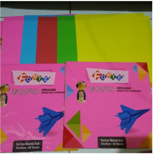 

Kertas Lipat ( Origami ) Forte ukuran 30 x 30 cm - 25 lbr