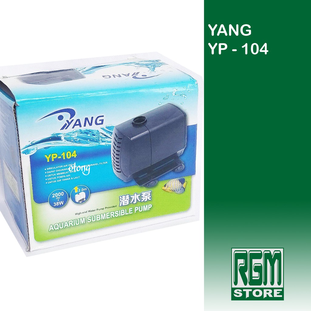 YANG YP104 yp 104 pompa air celup kolam aquarium hidroponik