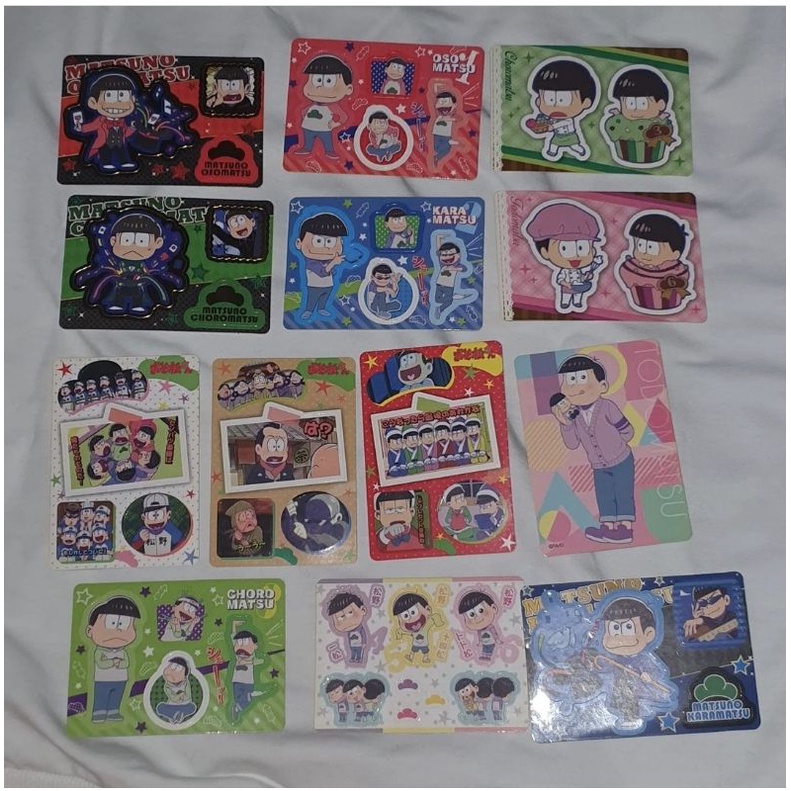 

Sticker Stiker Card Kartu Osomatsu-san Official Original Jepang Merchandiae Goods Japan