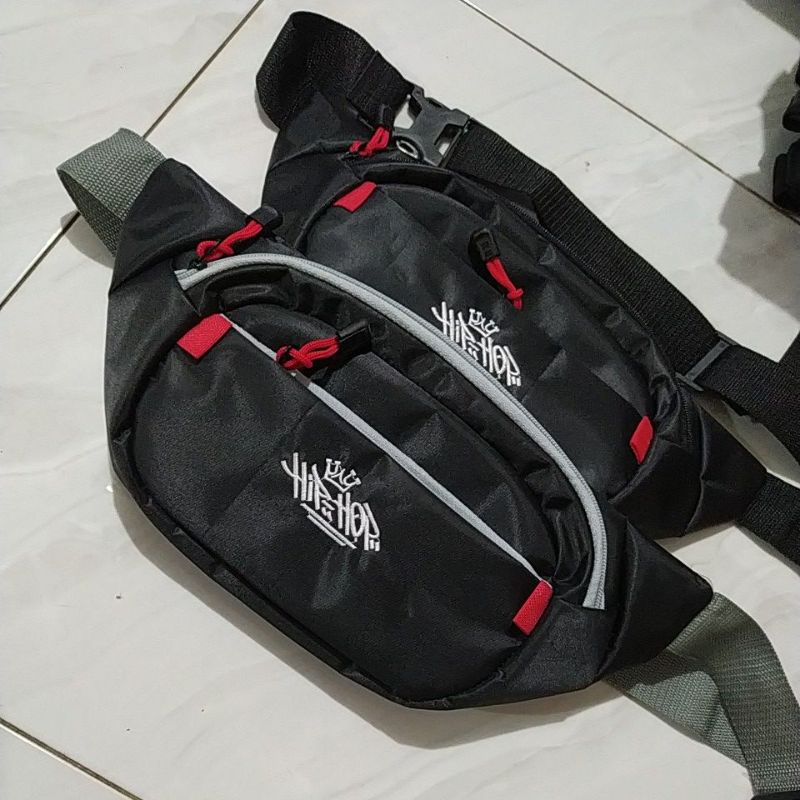 Waistbag pria gaul multifungsi original hip-hop