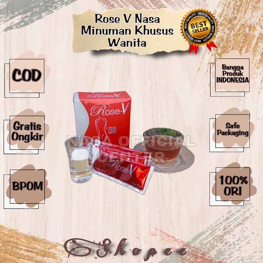 ROSE V NASA ORIGINAL ROSE V ASLI NASA ROSE V MINUMAN KHUSUS  KEWANITAAN