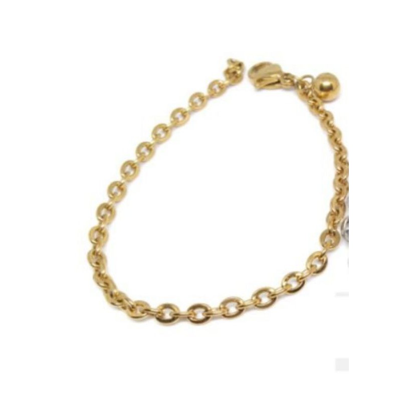 gelang tangan anak titanium gold