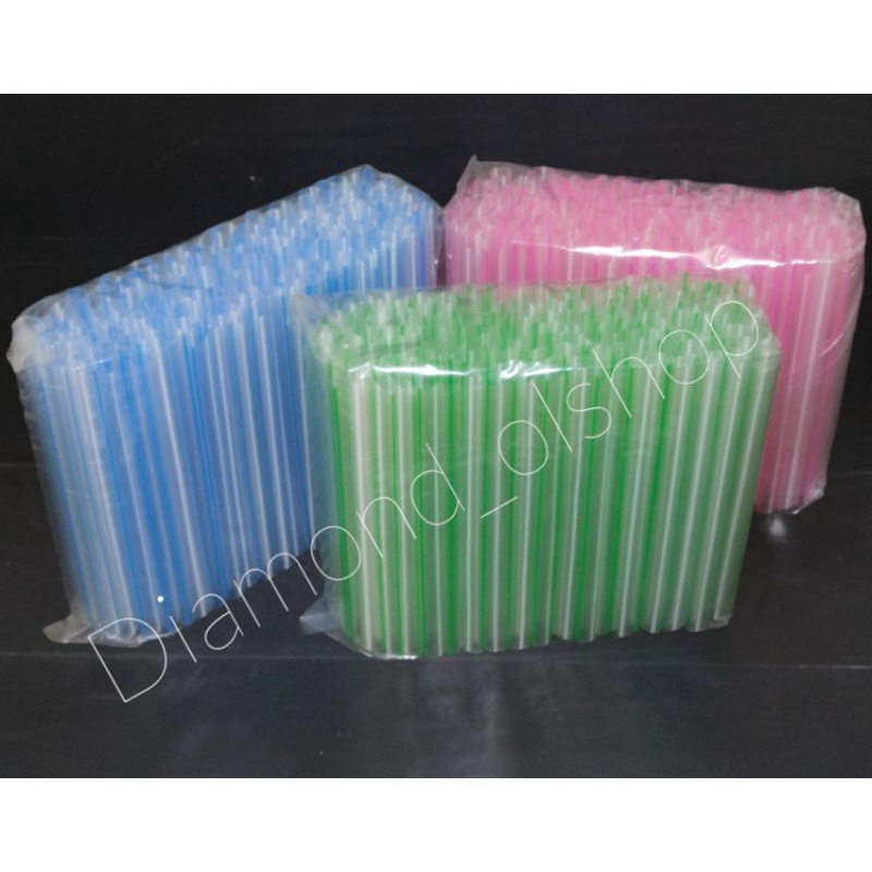 Sedotan Bubble Tea Boba  6mm,8mm,12mm Isi 200gram / Sedotan Minuman Ice Juice Jus Tebal