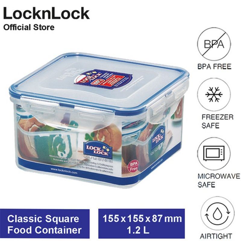 Lock n Lock Food Container 1.2L HPL822D HPL979 / Wadah Makanan Lock&amp;Lock 1200ml