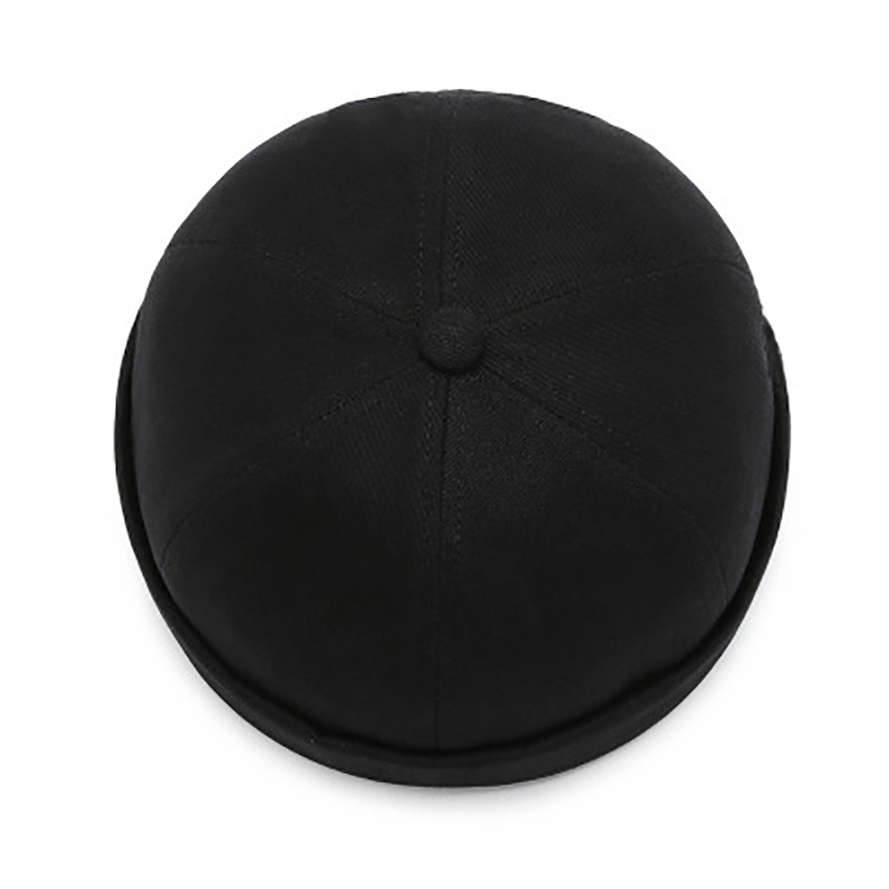 topi budak Sailor Cap Brimless cap topi lelaki  Vintage Melon Cap Pure Cotton Unisex Beanie Hat Skullcap Multiple Colours the capal cap