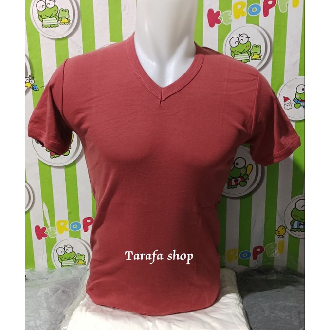 KAOS POLOS V NECK PRIA/KAOS OBLONG V NECK PRIA/KAOS DALAMAN V NECK PRIA