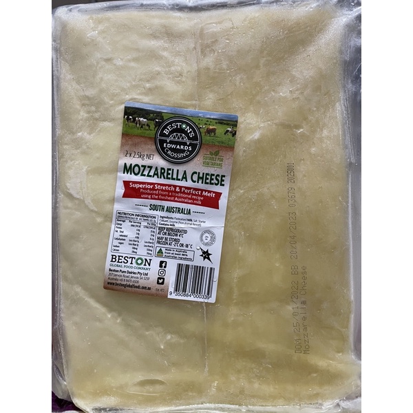 

Keju Mozzarella 200gr Beston Mozza Moza Mozarela
