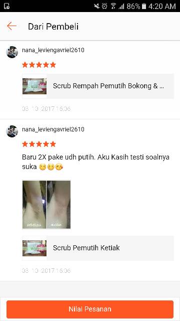 Scrub Pencerah Ketiak Rempah SACHET (Kemasan Baru) - Rumah Rempah Manisha Solo