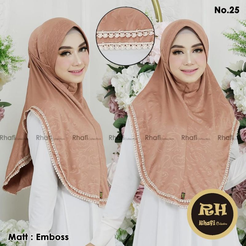 JILBAB INSTAN EMBOS / 25 / ORI RH COLLECTION