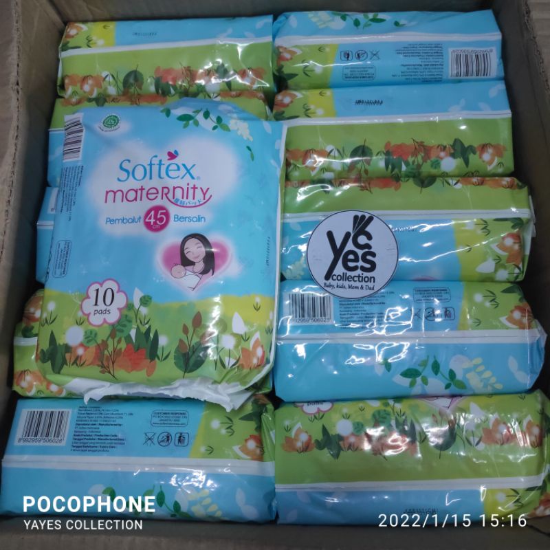 Pembalut bersalin 10 pads softex maternity 45 cm Ibu Melahirkan Nifas Haid