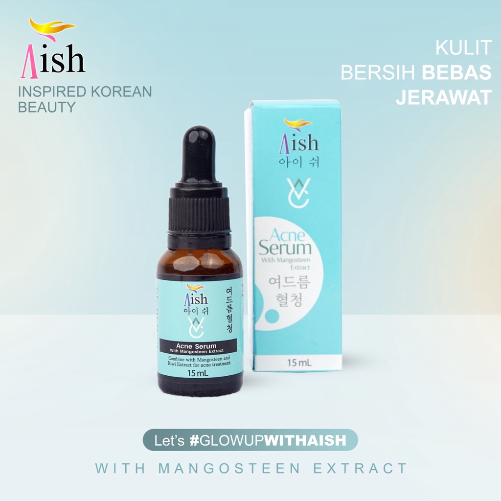 Aish Skincare Serum Acne merawat kulit Wajah jerawat Serum Korea BPOM Original 200% Aish Acne Serum Original