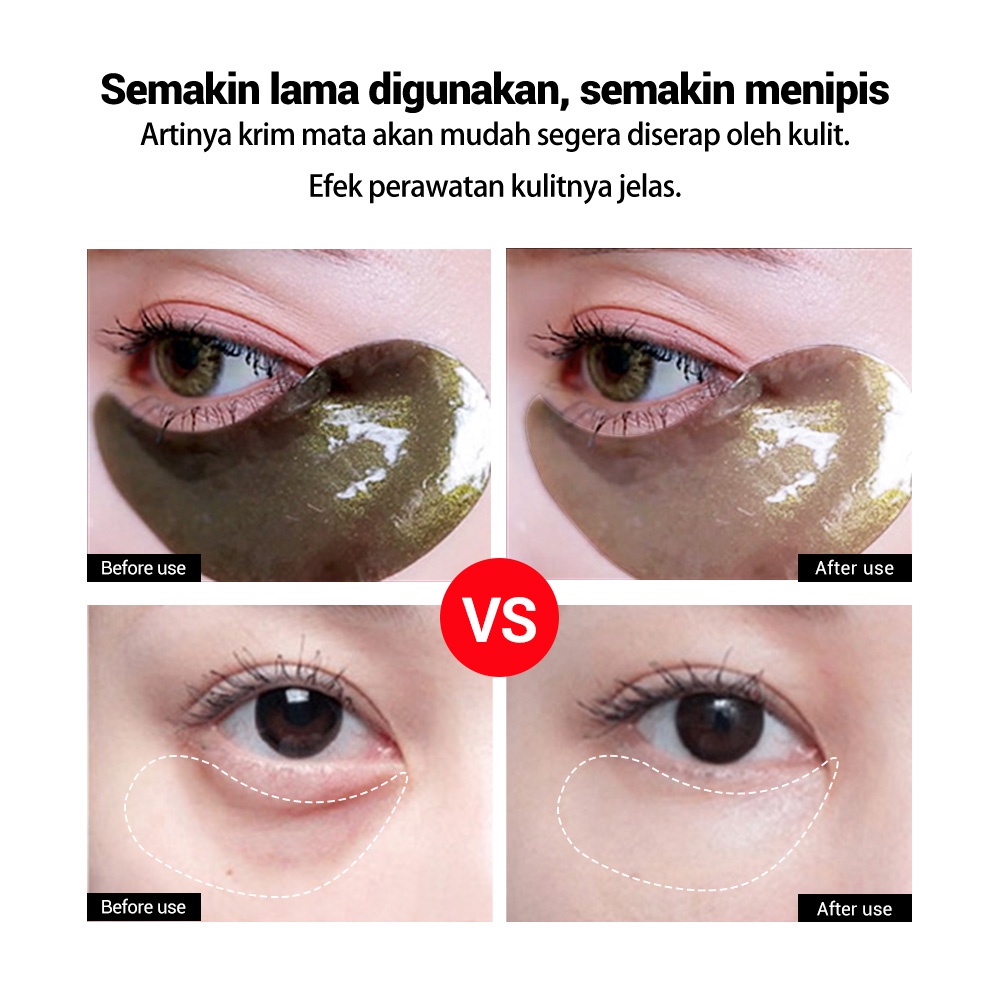 [Ori100%]ALLPHV Black Pearl Hydra Gel Eye Patches Mask Mata Anti-Aging Melembabkan Anti-kerut Hapus Kantung Mata Perawatan