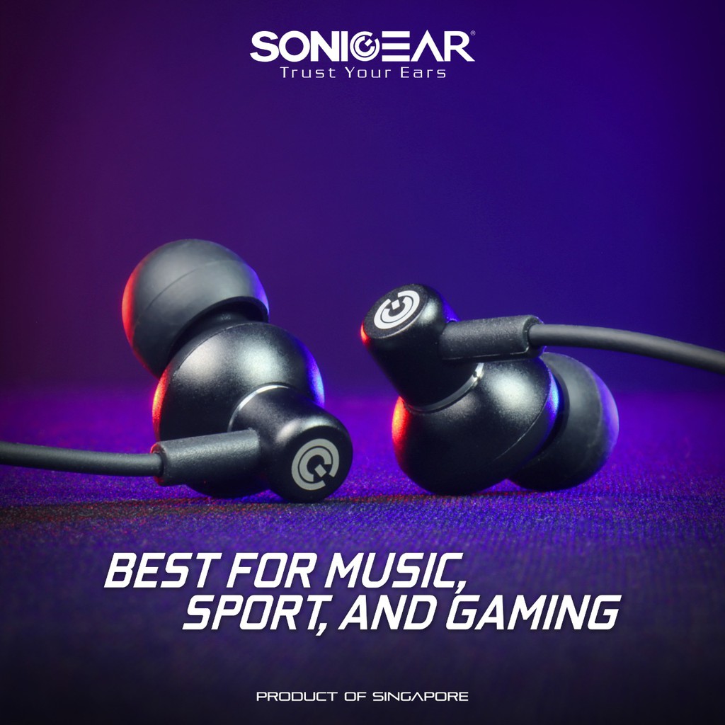 SonicGear Headset Hyperbass Buds1 Gaming Earphone With MIC Powerful Bass for Sport, Gaming, Music-4
