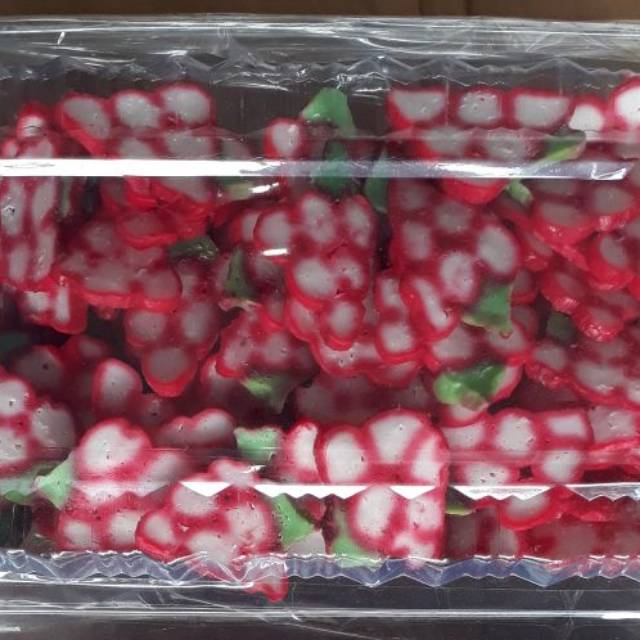 

Kemplang mentah bentuk anggur