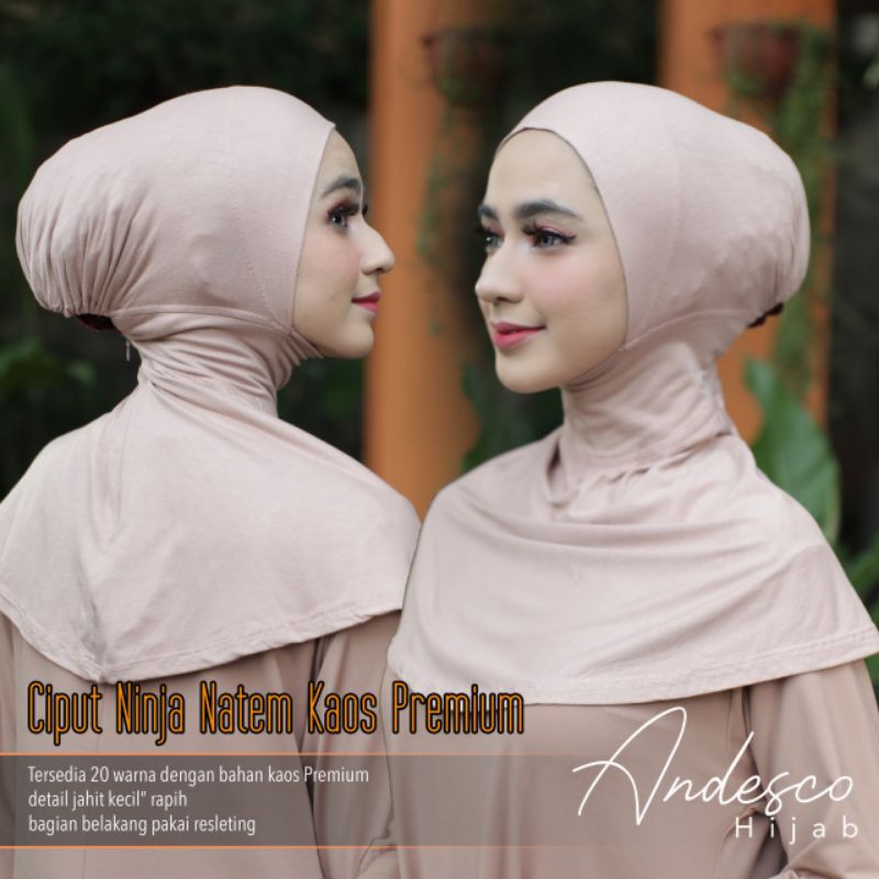 Ninja Antem Resleting / Ninja Antem Kaos Rayon/ ciput antem (premium)