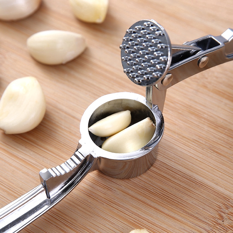 [ Stainless Steel Handheld Pressing Garlic Grinder ] [ Multi-functional Kitchen Garlic Masher Kitchen Tools ]