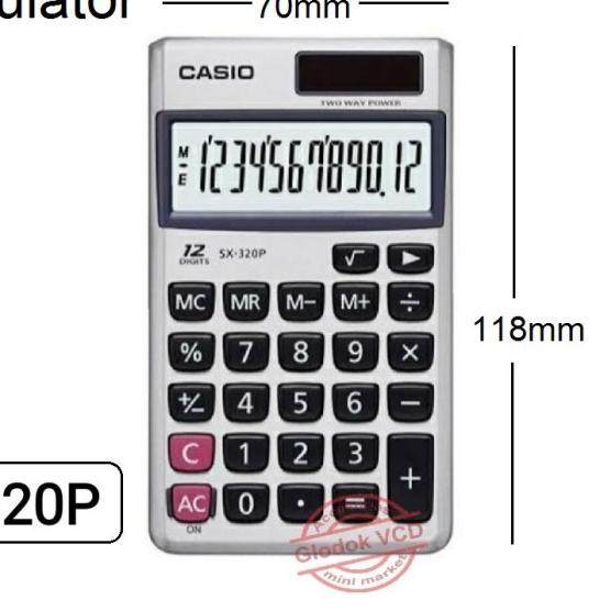 

♦ Casio Kalkulator / Calculator SX-320P 12 Digits ♘