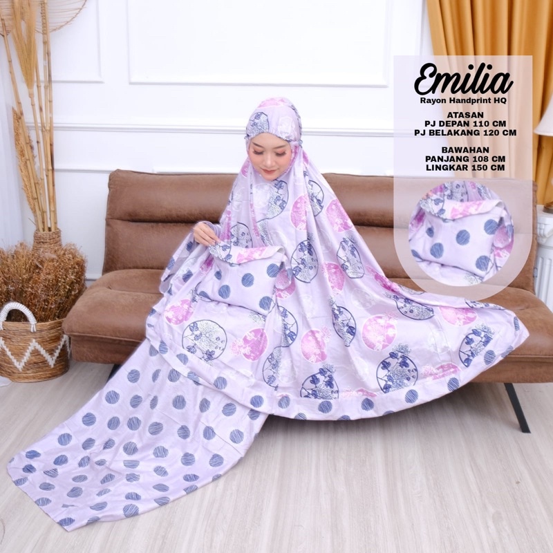 MUKENA DEWASA MOTIF , MUKENA RAYON MURAH