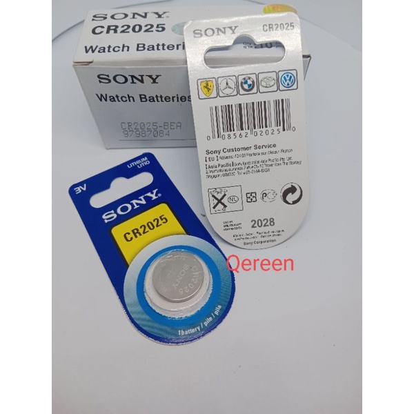 Baterai Sony original 2016 2025 Litium baterai 3vol batu batre baterai jam tangan 2016 2025 Sony original Lithium batteray sony Singgelpak