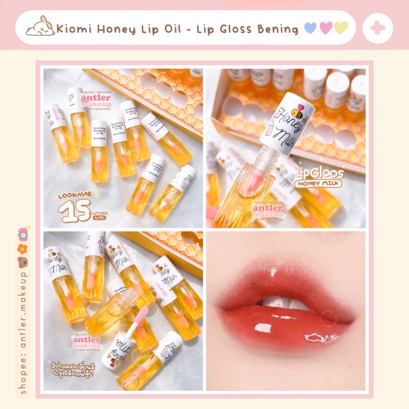Kiomi Honey Lip Oil dan Lip Gloss Bening Thailand