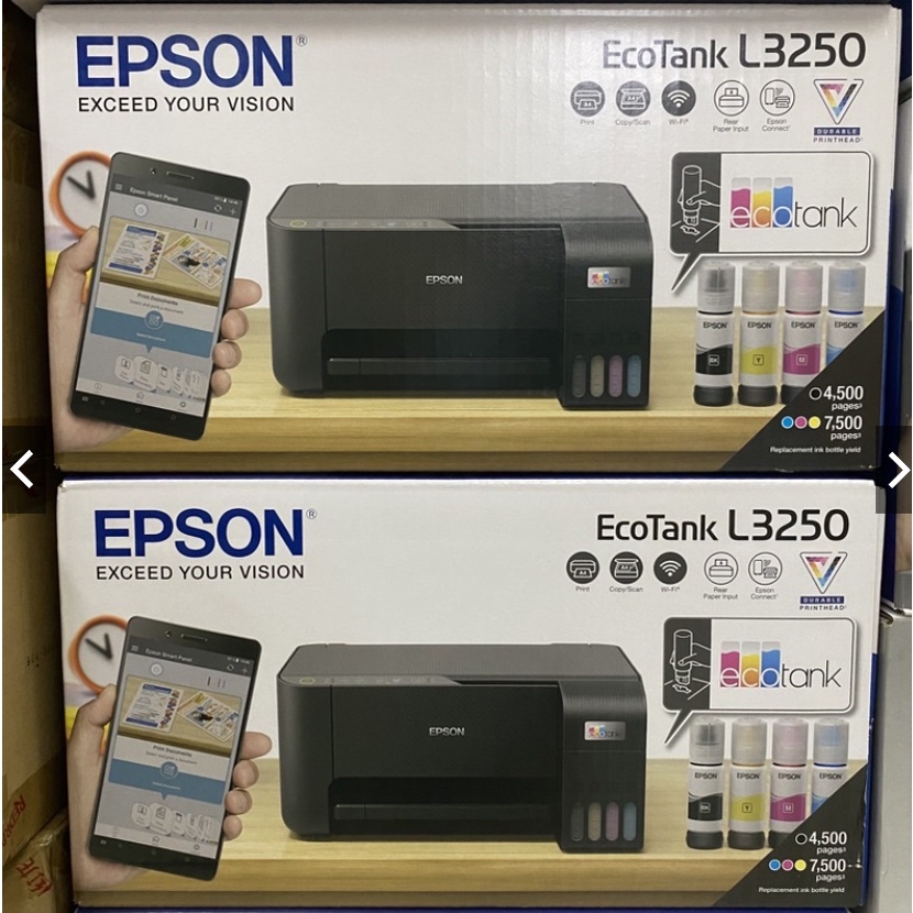 PRINTER EPSON L3250 L 3250 ECOTANK ALL IN ONE WIFI WIRELESS ORIGINAL INK