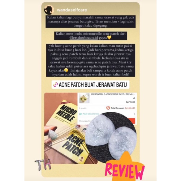 MICRONEEDLE ACNE PIMPLE PATCH PREMIUM MURAH