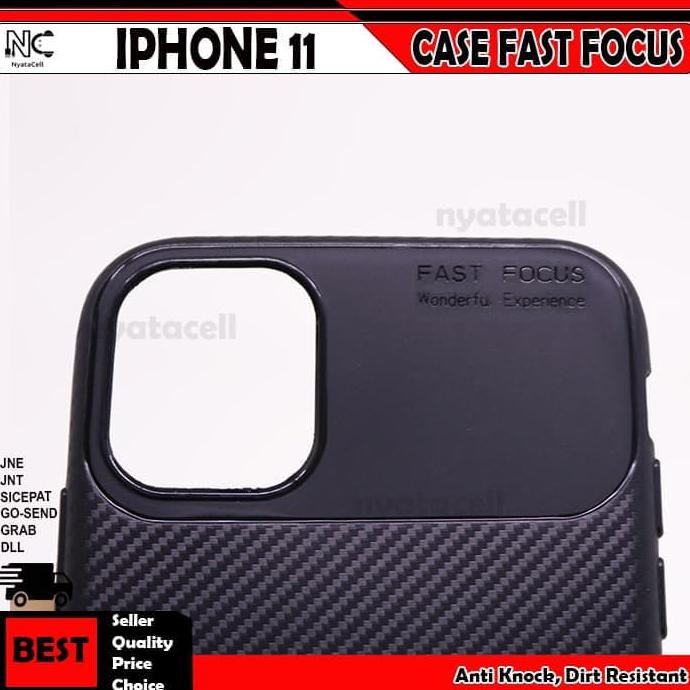 FUJI IPHONE 11 SOFT CASE FAST FOCUS CARBON AUTO CASING COVER DELKIN YAMA