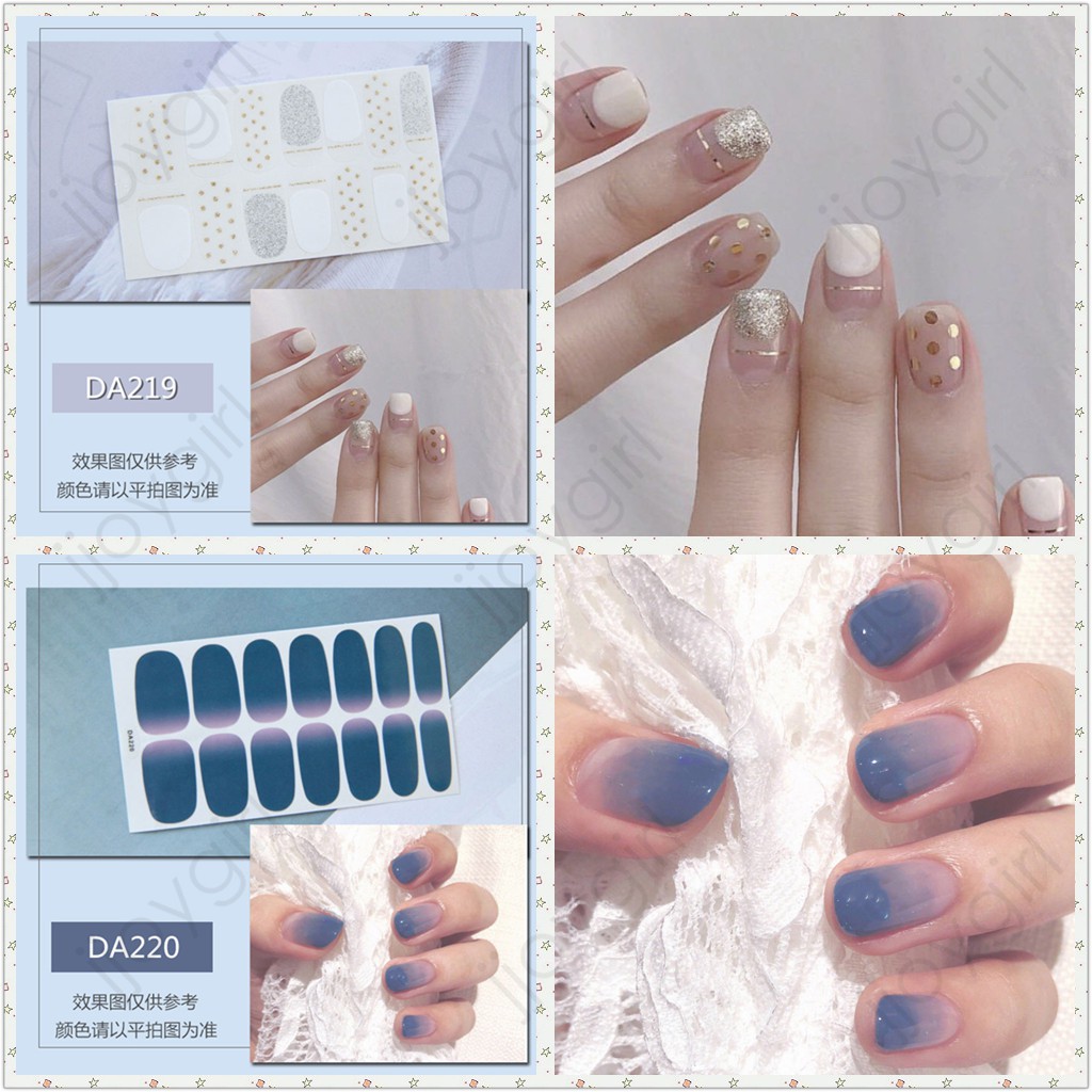 &lt;Jjoygirl&gt;DA Nail sticker motif / sticker kuku / stiker kuku / nail stiker glitter / stripes design