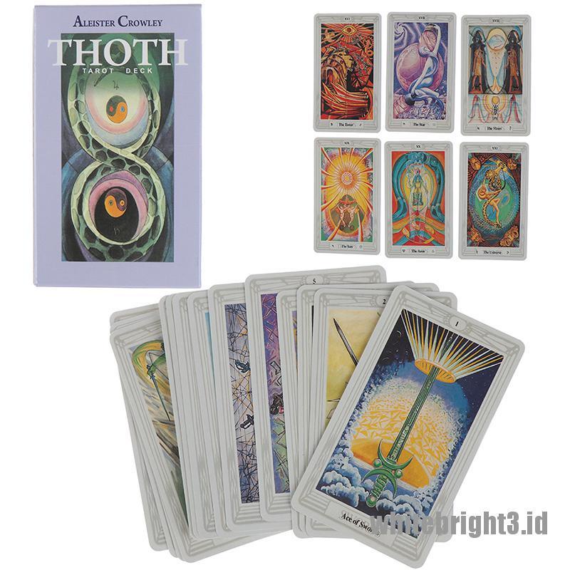 (white3) 78 Kartu Tarot Crowley Thoth Mesir