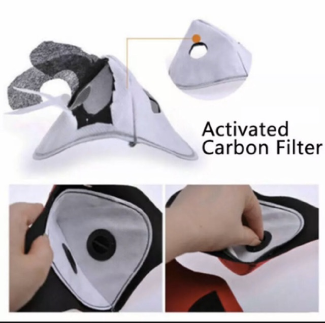 Masker Filter Import, cycling mask, X-Tiger Mask. 3 ply, safety, adem, nyaman buat olahraga Termurah-2