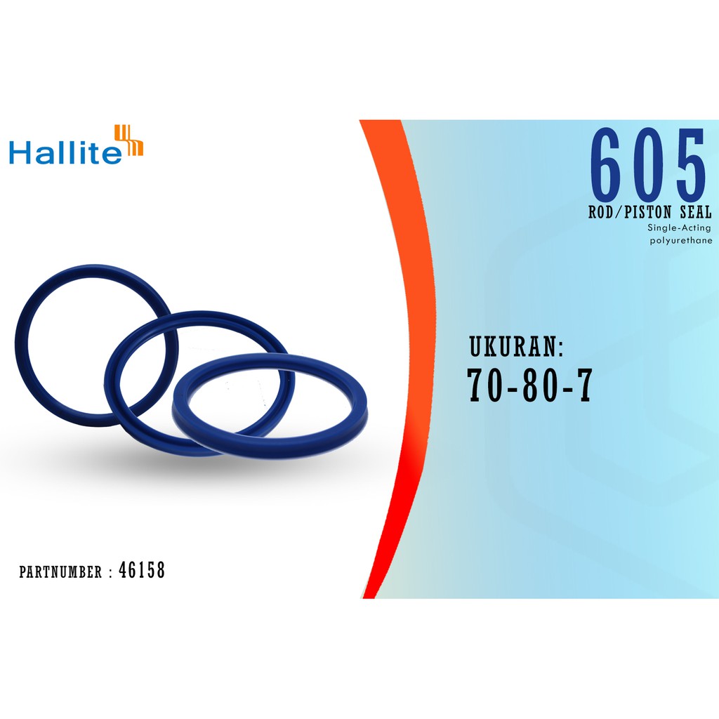 

ROD SEAL 4615800 TYPE 605-70*80*6 PU (HALLITE)