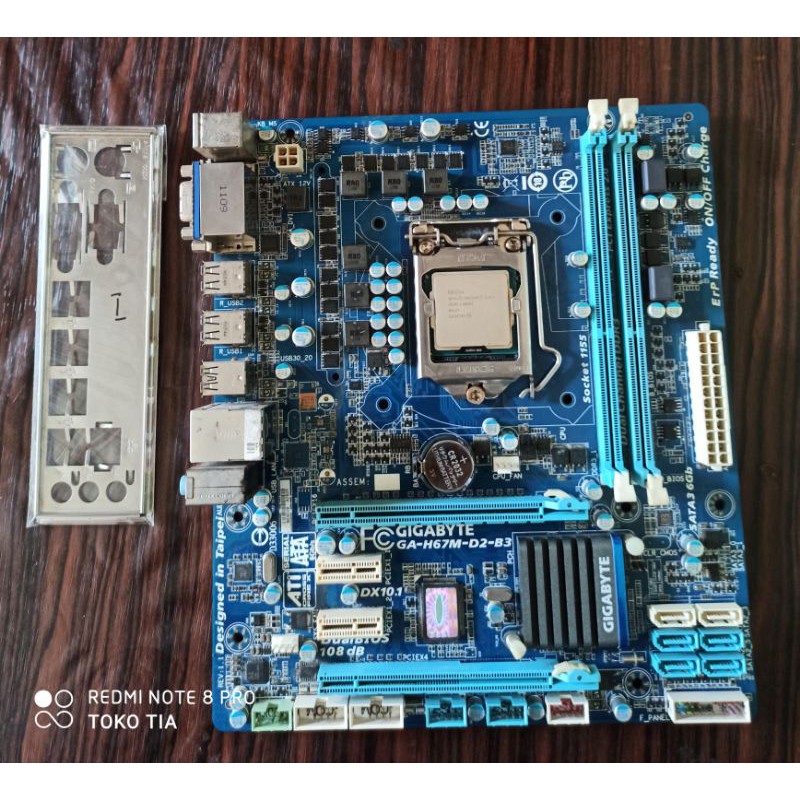 Gigabyte GA-H67M-D2-B3 feat Pentium G2010 soket 1155 ivybridge