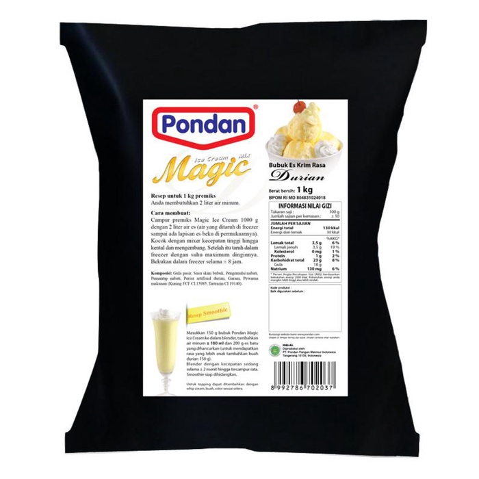 

Pondan bulky hard ice cream/ bubuk es krim/tepung es krim - Black Forest